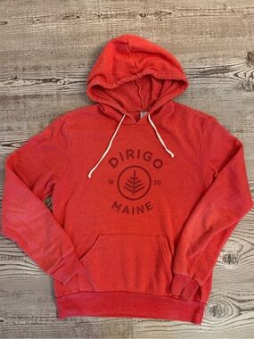 Maine Dirigo Alternative Apparel Hoodie - Red - Medium (fits like Small)
